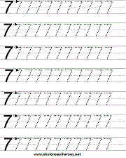 okul öncesi 8 sayısı çizgi çalışması